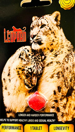 Leopard male erection enhancer 12 count